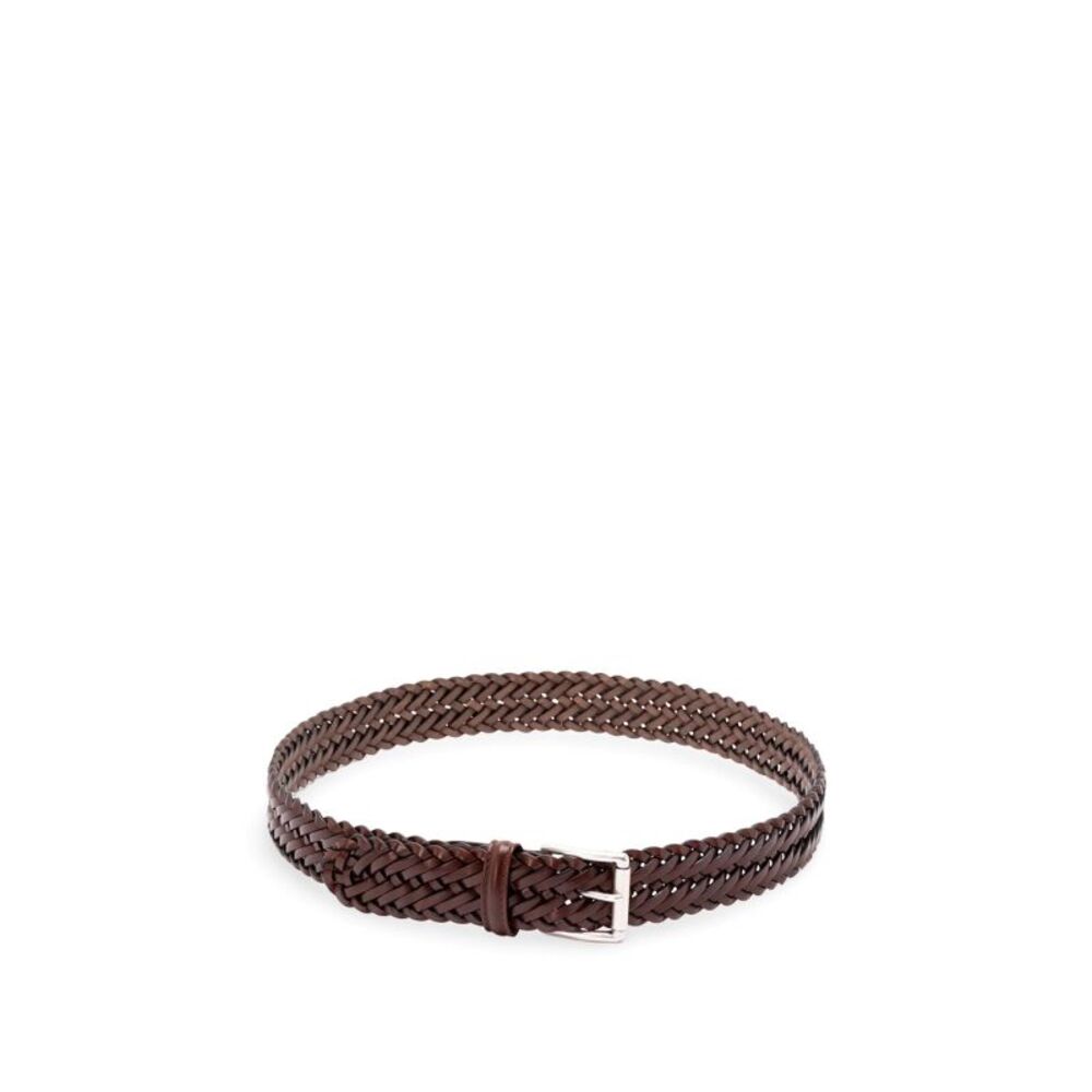 Anderson's Men Leather Woven Belt